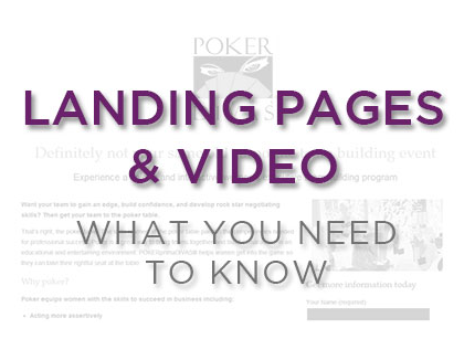 videos on landing pages